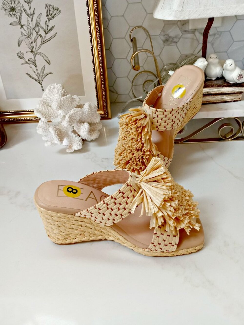 NEW! BEACH By MATISSE CAPE COD WEDGE SANDALS